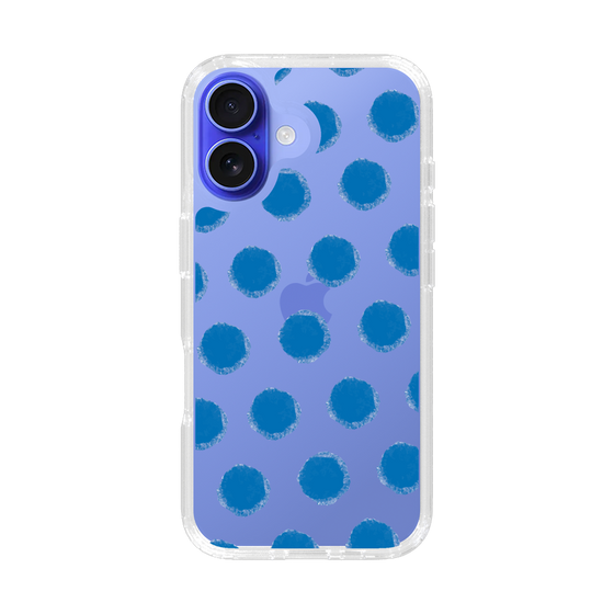 Slim Protection Case［ Original - Favorite Color Polka Dots - Blue ］