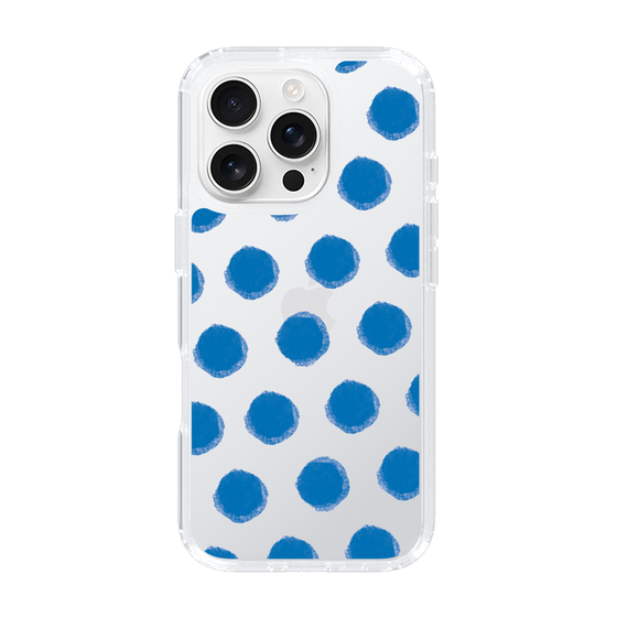 Slim Protection Case［ Original - Favorite Color Polka Dots - Blue ］