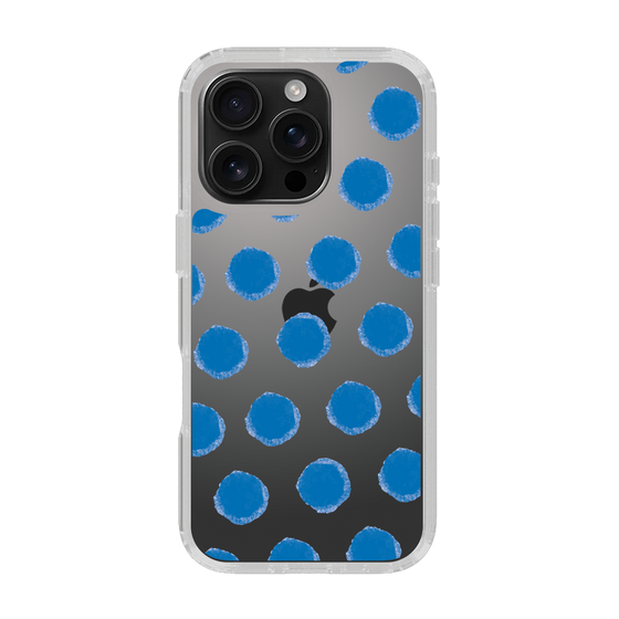Slim Protection Case［ Original - Favorite Color Polka Dots - Blue ］