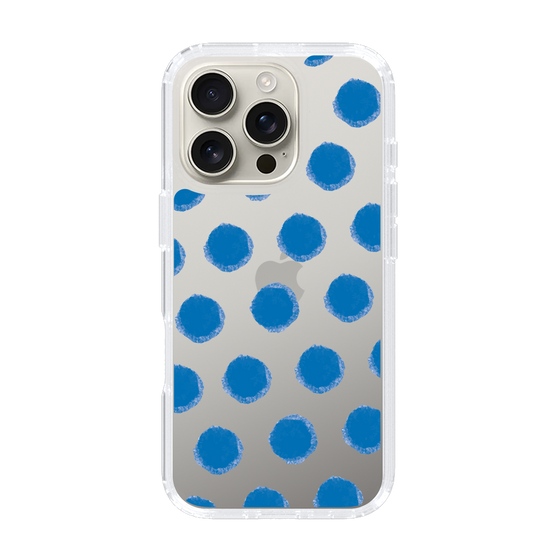 Slim Protection Case［ Original - Favorite Color Polka Dots - Blue ］