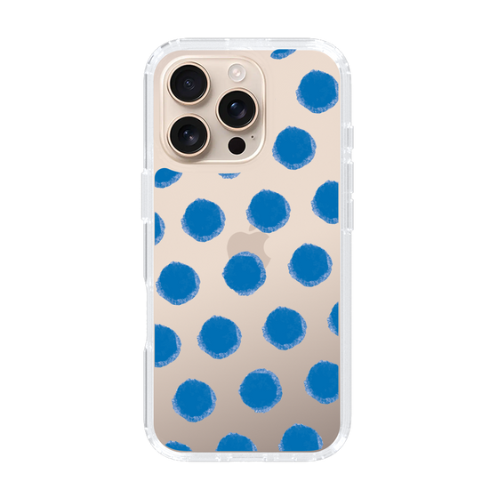 Slim Protection Case［ Original - Favorite Color Polka Dots - Blue ］