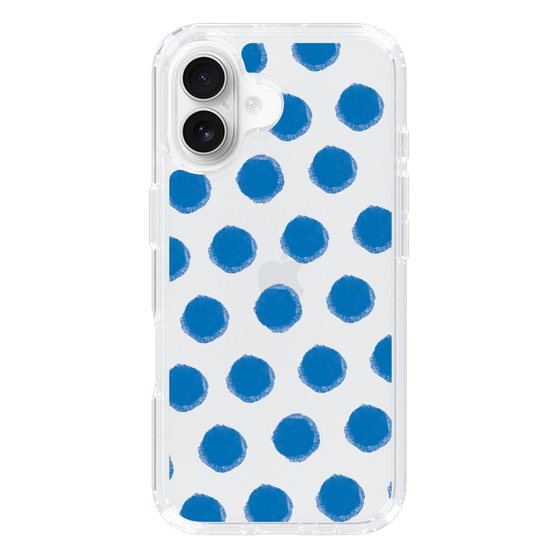Slim Protection Case［ Original - Favorite Color Polka Dots - Blue ］