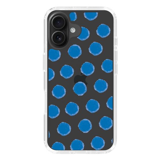 Slim Protection Case［ Original - Favorite Color Polka Dots - Blue ］