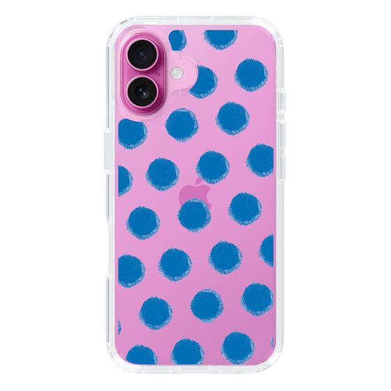 Slim Protection Case［ Original - Favorite Color Polka Dots - Blue ］