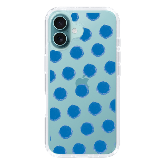 Slim Protection Case［ Original - Favorite Color Polka Dots - Blue ］