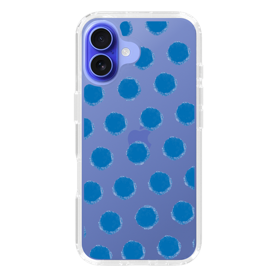 Slim Protection Case［ Original - Favorite Color Polka Dots - Blue ］