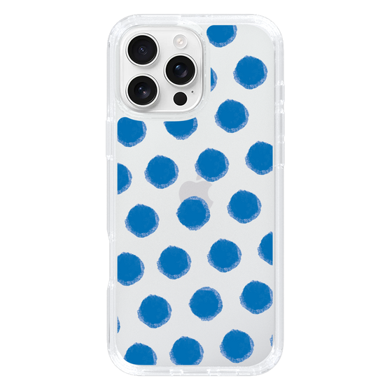 Slim Protection Case［ Original - Favorite Color Polka Dots - Blue ］