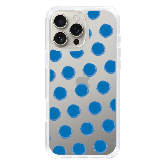 Slim Protection Case［ Original - Favorite Color Polka Dots - Blue ］