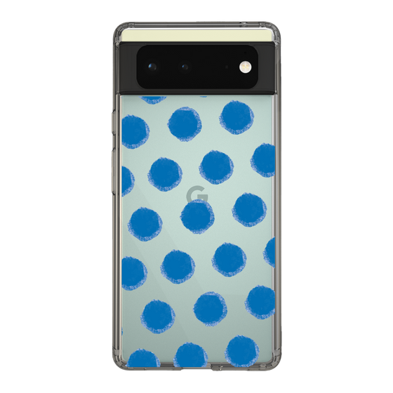 Slim Protection Case［ Original - Favorite Color Polka Dots - Blue ］