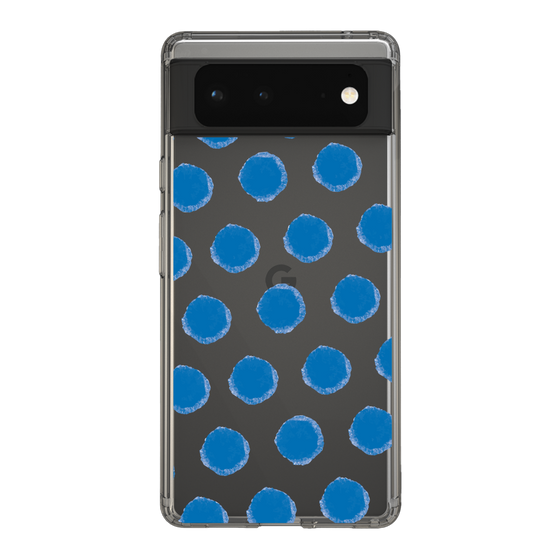 Slim Protection Case［ Original - Favorite Color Polka Dots - Blue ］