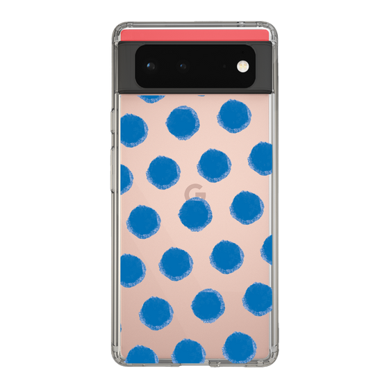 Slim Protection Case［ Original - Favorite Color Polka Dots - Blue ］