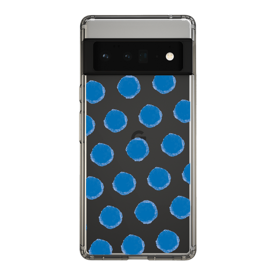 Slim Protection Case［ Original - Favorite Color Polka Dots - Blue ］