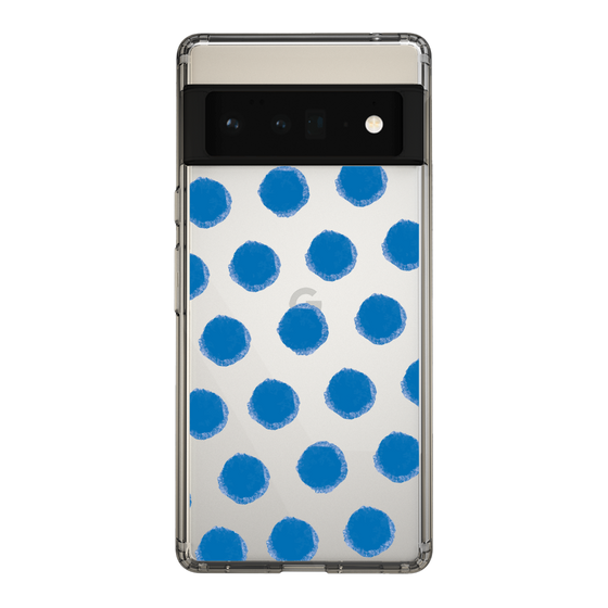 Slim Protection Case［ Original - Favorite Color Polka Dots - Blue ］