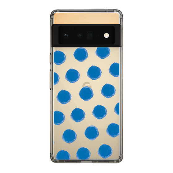 Slim Protection Case［ Original - Favorite Color Polka Dots - Blue ］