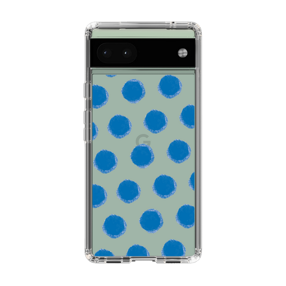 Slim Protection Case［ Original - Favorite Color Polka Dots - Blue ］
