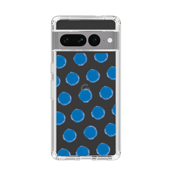 Slim Protection Case［ Original - Favorite Color Polka Dots - Blue ］