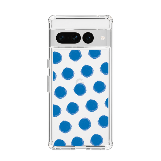 Slim Protection Case［ Original - Favorite Color Polka Dots - Blue ］