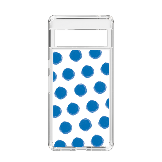 Slim Protection Case［ Original - Favorite Color Polka Dots - Blue ］