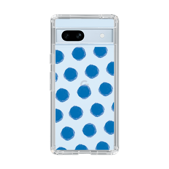Slim Protection Case［ Original - Favorite Color Polka Dots - Blue ］