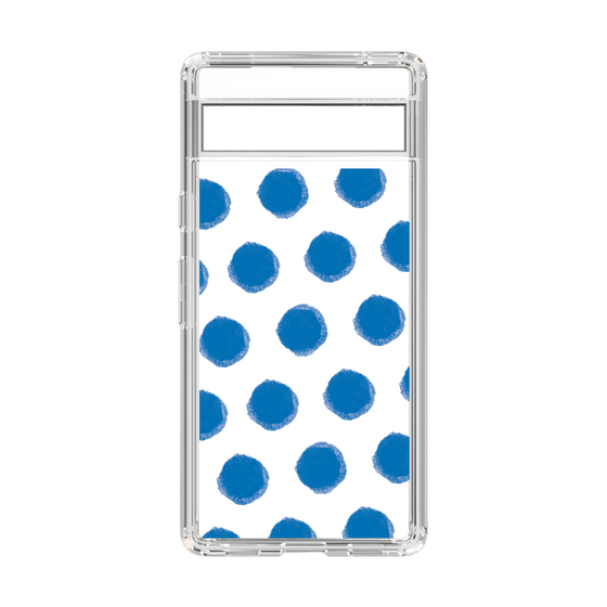 Slim Protection Case［ Original - Favorite Color Polka Dots - Blue ］