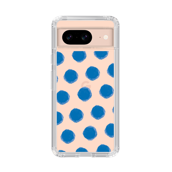 Slim Protection Case［ Original - Favorite Color Polka Dots - Blue ］