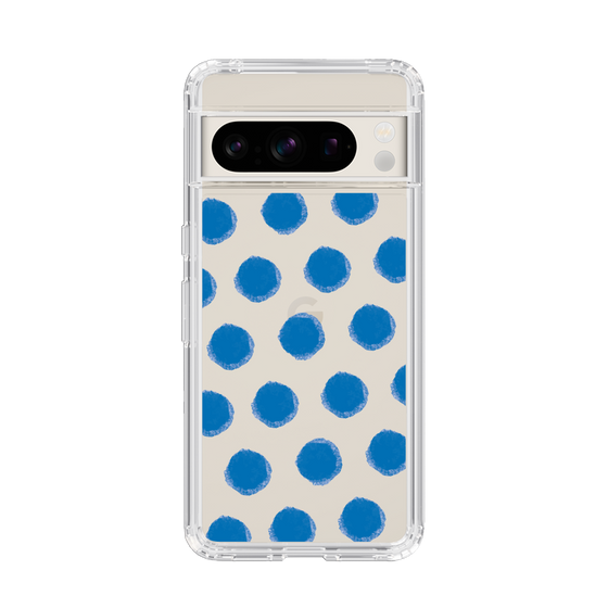 Slim Protection Case［ Original - Favorite Color Polka Dots - Blue ］