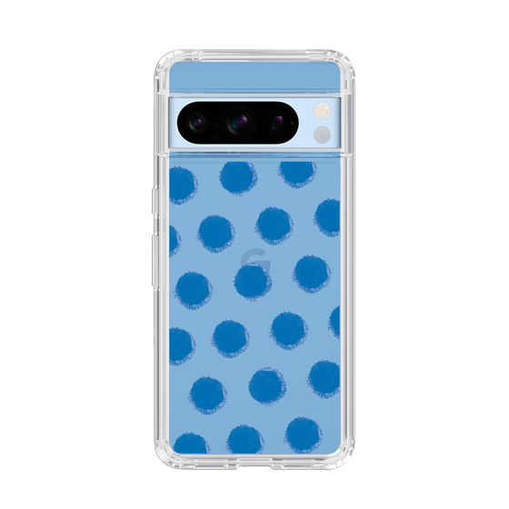 Slim Protection Case［ Original - Favorite Color Polka Dots - Blue ］