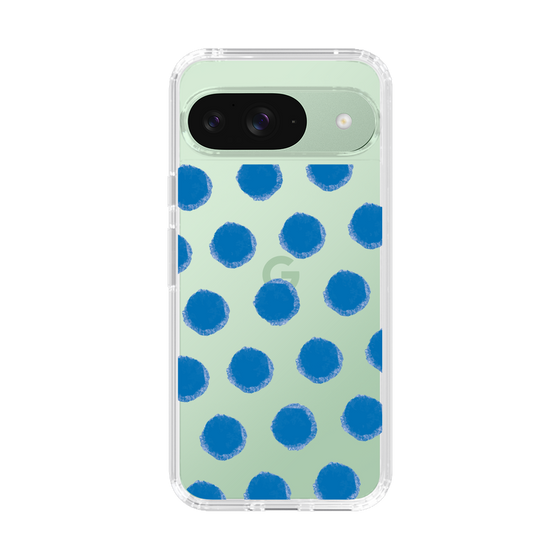 Slim Protection Case［ Original - Favorite Color Polka Dots - Blue ］