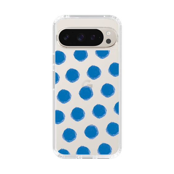 Slim Protection Case［ Original - Favorite Color Polka Dots - Blue ］
