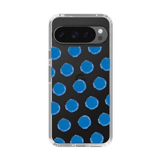 Slim Protection Case［ Original - Favorite Color Polka Dots - Blue ］