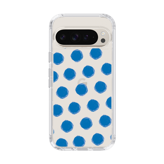 Slim Protection Case［ Original - Favorite Color Polka Dots - Blue ］