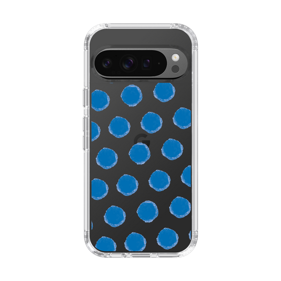 Slim Protection Case［ Original - Favorite Color Polka Dots - Blue ］