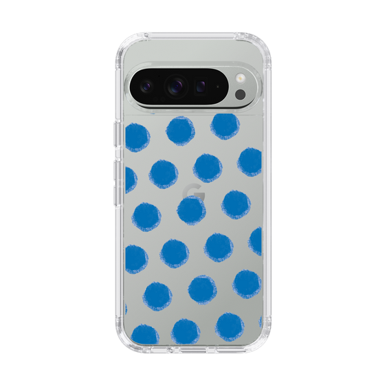 Slim Protection Case［ Original - Favorite Color Polka Dots - Blue ］