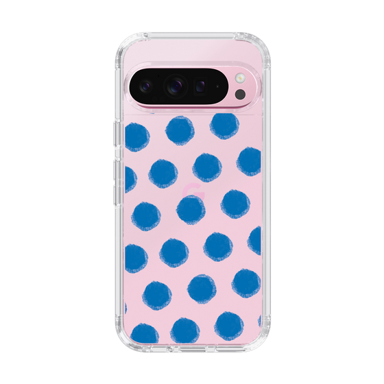 Slim Protection Case［ Original - Favorite Color Polka Dots - Blue ］