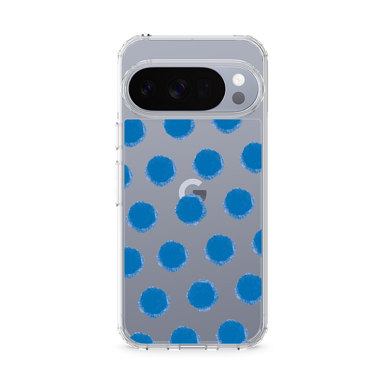 Slim Protection Case［ Original - Favorite Color Polka Dots - Blue ］