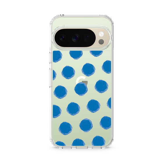 Slim Protection Case［ Original - Favorite Color Polka Dots - Blue ］