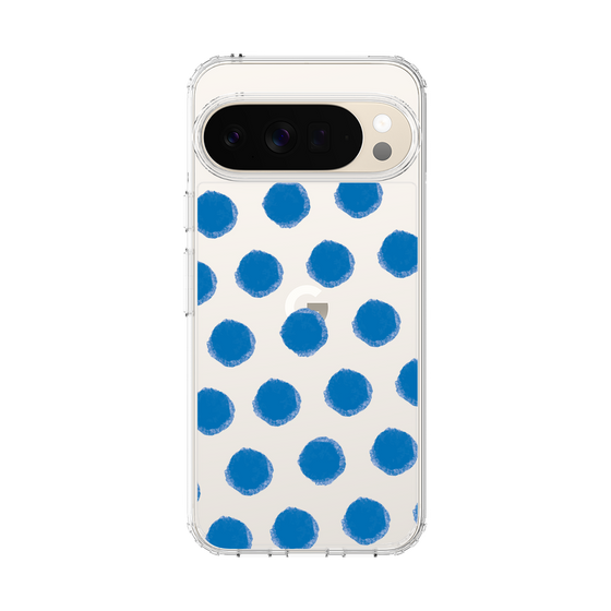 Slim Protection Case［ Original - Favorite Color Polka Dots - Blue ］