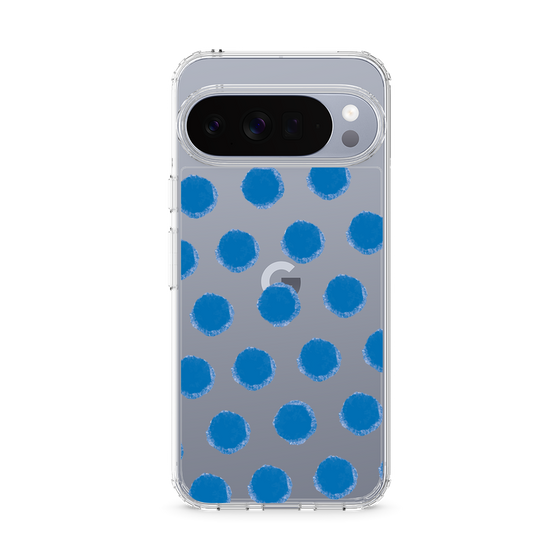 Slim Protection Case［ Original - Favorite Color Polka Dots - Blue ］