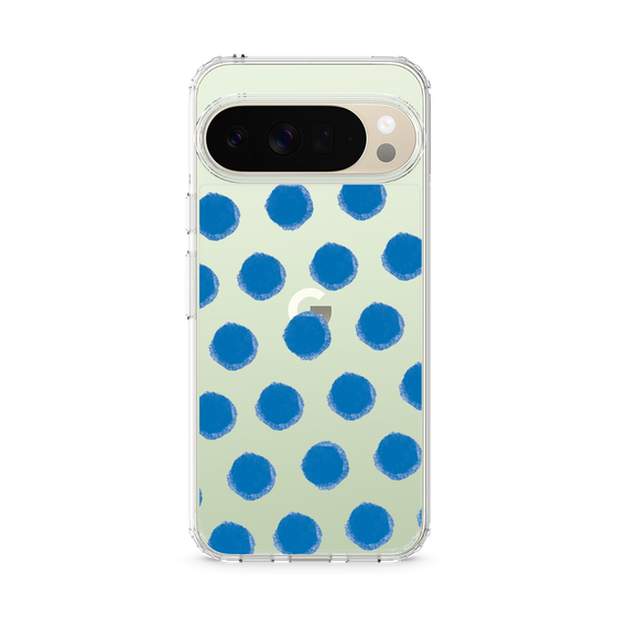 Slim Protection Case［ Original - Favorite Color Polka Dots - Blue ］