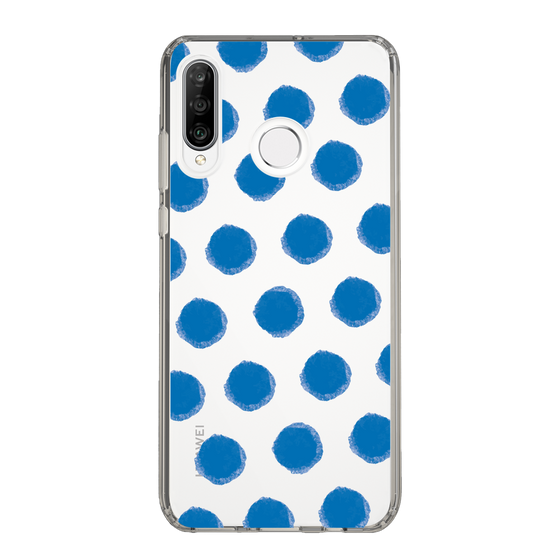 Slim Protection Case［ Original - Favorite Color Polka Dots - Blue ］