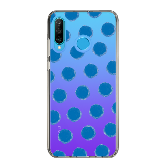 Slim Protection Case［ Original - Favorite Color Polka Dots - Blue ］