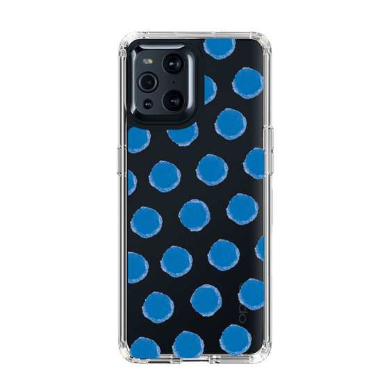 Slim Protection Case［ Original - Favorite Color Polka Dots - Blue ］