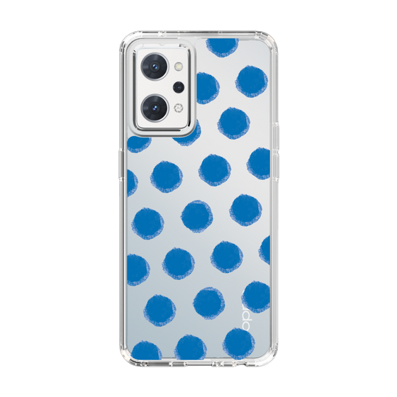 Slim Protection Case［ Original - Favorite Color Polka Dots - Blue ］