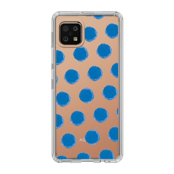 Slim Protection Case［ Original - Favorite Color Polka Dots - Blue ］