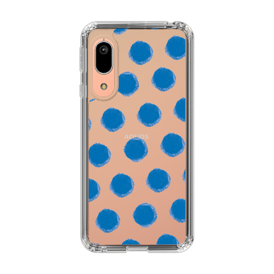 Slim Protection Case［ Original - Favorite Color Polka Dots - Blue ］