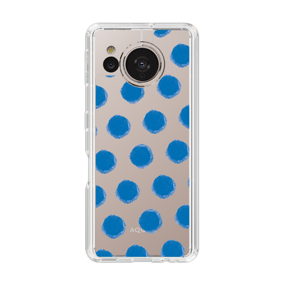 Slim Protection Case［ Original - Favorite Color Polka Dots - Blue ］