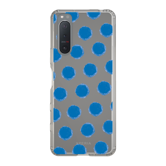 Slim Protection Case［ Original - Favorite Color Polka Dots - Blue ］