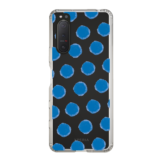 Slim Protection Case［ Original - Favorite Color Polka Dots - Blue ］