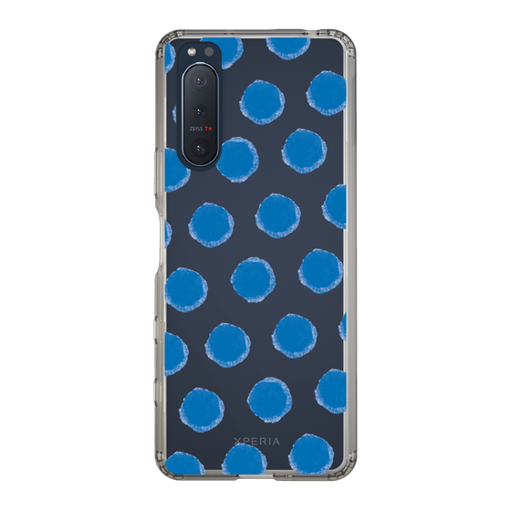 Slim Protection Case［ Original - Favorite Color Polka Dots - Blue ］