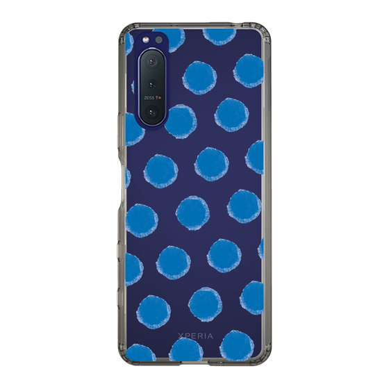 Slim Protection Case［ Original - Favorite Color Polka Dots - Blue ］